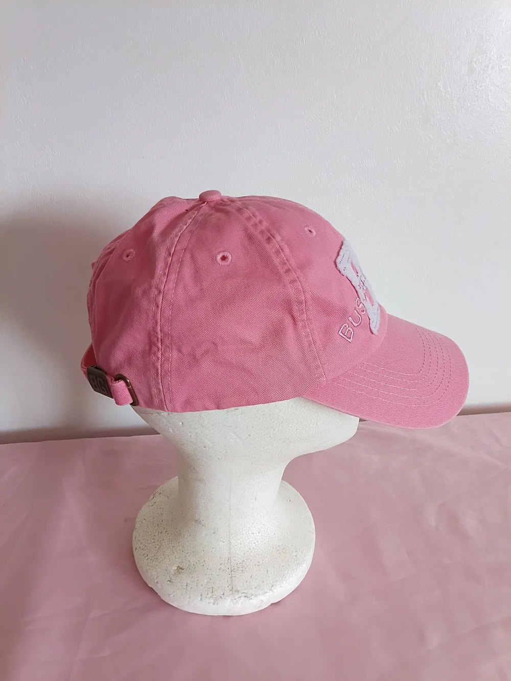 Busch Gardens Pink Retro Tourist Strap back Baseball Cap Hat